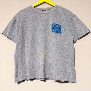 Grey Loewe embroidered pocket t-shirt sz m